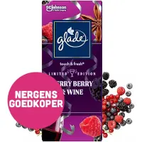 Glade 12x Luchtverfrisser Mini Spray Navulling Merry Berry & Wine 10 Ml