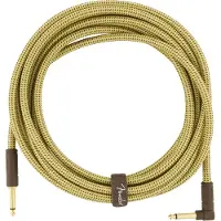 Fender DELUXE INSTRUMENT CABLE STRAIGHT/ANGLE 18.6' TWEED