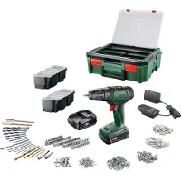Bosch Universal Drill 18V | Accuschroefboormachine | 2 x 1.5 Ah accu + lader | Incl. accessoires + SystemBox - 06039D4003