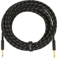 Fender DELUXE INSTRUMENT CABLE STRAIGHT/STRAIGHT 25' BLACK TWEED