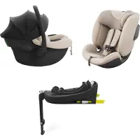 Kinderkraft ENDURA SAFE - Autostoel set - 3-in-1 - i-Size ISOFIX - Beige