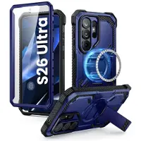 I-Blason Armorbox geschikt voor Samsung Galaxy S26 Ultra hoesje met screen protector - Blauw