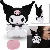 Sarcia.eu Hello Kitty Kuromi Magnetische schoudermascotte, pluche, knuffel, zachte knuffel 16 cm
