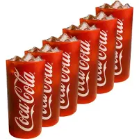 Coca-cola Coca Cola Glazen - Longdrinkglazen - Frisdrankglazen - Frozen - Rood 270 ml - 6 Stuks