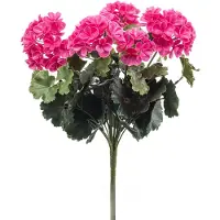Emerald - Kunstplant Geranium UV 41cm roze - Kunstplant voor binnen