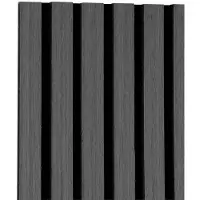 Mirrors & More GRACE Wandgarderobe 25 x 160 cm – MDF Antraciet, Verticaal/Horizontaal Monteerbaar