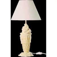 J-Line lamp Ijsje - polyresin - geel/beige
