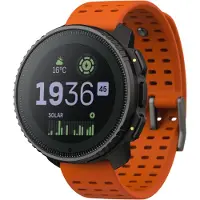 Suunto Montre connectée Vertical Steel Solar 49 mm Noir avec bracelet Orange