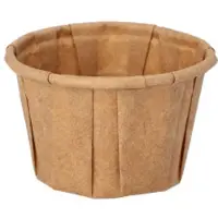 Papstar 250 Dressingschaaltjes, papier pure 25 ml Ø 4,4 cm · 2,8 cm bruin