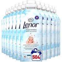 Lenor 12 x – Wasverzachter – Sensitive – 42 Wasbeurten - 882 ml - Gevoelige Huid - Wasverzachter - Hypoallergen - Milde Wasverzachter - Dermatologisch Getest