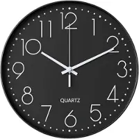 TYME Wandklok 30cm Klok modern - Analoog - Stil Uurwerk - Muurklok -