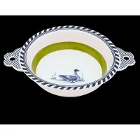 Pols Potten Kom x Rijksmuseum Bird Patterned Green 17 cm