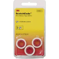 3M Scotchcode navulrollen kabelmarkering 80-6114-2796-6 Wit, Geel