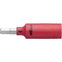 Wiha 246247 Dopsleutelinzet geïsoleerd 1/4" binnenzeskant 6.0 mm x 65 mm - 43112