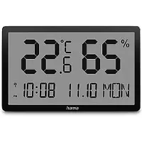 Hama 00222232 Thermo- en hygrometer Zwart