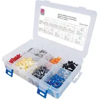 TRU COMPONENTS T1711C002 Assortiment adereindhulzen 0.5 mm², 0.75 mm², 1.0 mm², 1.5 mm², 2.5 mm², 4 mm², 6 mm², 10 mm² 3200 stuk(s)