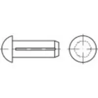 Toolcraft 136504 Halfronde kerfnagel (Ø x l) 1.6 mm x 4 mm Staal 500 stuk(s)