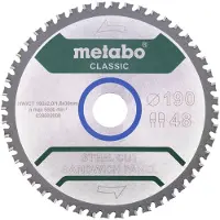 Metabo 628684000 Cirkelzaagblad 190 x 30 mm Aantal tanden: 48 1 stuk(s)