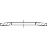Toolcraft 1066947 Schijfveren Binnendiameter: 10.2 mm DIN 2093 RVS 200 stuk(s)
