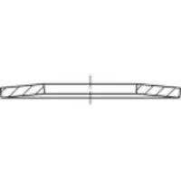Toolcraft 137526 Schijfveren Binnendiameter: 82 mm DIN 2093 Verenstaal 1 stuk(s)