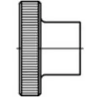 Toolcraft 1060878 Kartelmoeren M5 DIN 466 RVS 25 stuk(s)