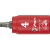 Wera 8740 A VDE HF 05005901001 Inbus Dopsleutelinzetstuk Houderfunctie 4 mm 1/4 4 mm 1/4