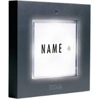 M-E Modern-Electronics KTB-1 A Belplaat Met naambord 1-voudig Antraciet 12 V/1 A