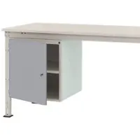 Manuflex ZB4964.9006 Behuizing onderbouw universele stationair, gebruiksh. 500 mm met 1 deur rechts vastgemaakt. Voor tafel diepte 800 mm