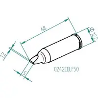 Ersa 0242CDLF50 Soldeerpunt Beitelvorm Grootte soldeerpunt 5 mm Inhoud: 1 stuk(s)