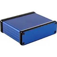 Hammond Electronics 1455L801BU Universele behuizing 80 x 103 x 31 Aluminium Geëxtrudeerd Blauw (geëloxeerd) 1 stuk(s)