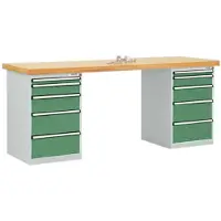 Manuflex TP5092.6011 Werkbanksysteem (b x h x d) 2000 x 800 x 700 mm Reseda groen (RAL 9010)