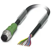 Phoenix Contact 1522493 Sensor/actuator connector, geassembleerd M12 Aantal polen (sensoren): 8 Stekker, recht 1.50 m 1 stuk(s)