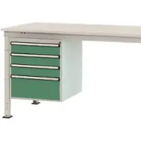 Manuflex ZB4814.6011 Behuizing onderbouw stationair, gebruiksh. 500 mm met 4 lades. Voor tafel diepte 1200 mm