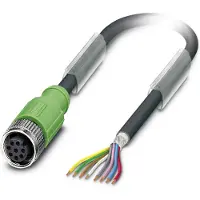 Phoenix Contact 1522862 Sensor/actuator connector, geassembleerd M12 Aantal polen (sensoren): 8 Bus, recht 1.50 m 1 stuk(s)