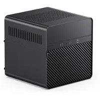 Jonsbo N2, Kostka, PC, Zwart, ITX, Aluminium, Staal, Thuis/kantoor
