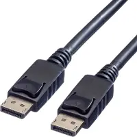 Value DisplayPort kabel - versie 1.2 (4K 60Hz) - halogeenvrij (LSZH) en UL gecertificeerd / zwart - 1,5 meter