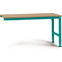 Manuflex AU6015.5021 Werk aanschuiftafel universele standaard met multiplex plaat, bxdxh = 1000 x 800 x 760-870 mm Waterblauw