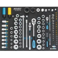 Hazet 163-369/104 163-369/104 Dopsleutelset Metrisch 3/4 (20 mm), 1/4 (6,3 mm), 1/2 (12,5 mm) 105-delig