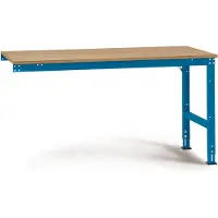 Manuflex aanbouwtafel UNIVERSAL Standaard, tafelblad multiplex, 1750 x 1000, briljantblauw