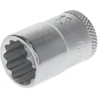 Gedore Draaikopinzetstuk D 30 3/8 inch 12-kant SW 13 mm L.28 mm
