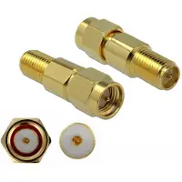 DeLOCK RP-SMA (v) - SMA (m) adapter - 50 Ohm / 3 GHz