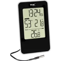 TFA-Dostmann 30.5048.01 Thermo- en hygrometer Zwart