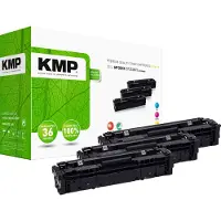 KMP Toner vervangt HP HP 201X (CF401X, CF403X, CF402X) Compatibel Combipack Cyaan, Magenta, Geel 2300 bladzijden H-T215VX 2536,3030
