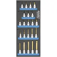 Hazet 163-571/22 163-571/22 Dopsleutelinzetset 3/8 (10 mm)