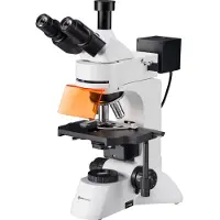 Bresser 5770500 Science ADL 601 F LED Doorlichtmicroscoop Trinoculair 1000 x Doorvallend licht, Opvallend licht