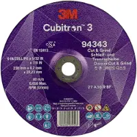 Cubitron 94343 3 Cut and Grind Afbraamschijf Diameter 230 mm Boordiameter 22.23 mm 10 stuk(s)
