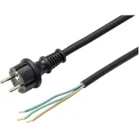 Sygonix SY-6029108 Aansluitkabel Stroom Zwart 3.00 m