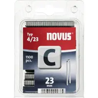 Novus 105106300 Nieten met smalle rug Type 4 1100 stuk(s) Afm. (l x b) 23 mm x 6 mm