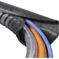Hellermanntyton 170-01015 Twist-In 25 Gevlochten slang Zwart Polyester 19 tot 25 mm 2 m