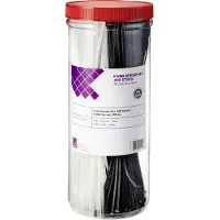 TRU COMPONENTS 1572053 Kabelbinder 300 mm 3.60 mm Zwart, Natuur 400 stuk(s)